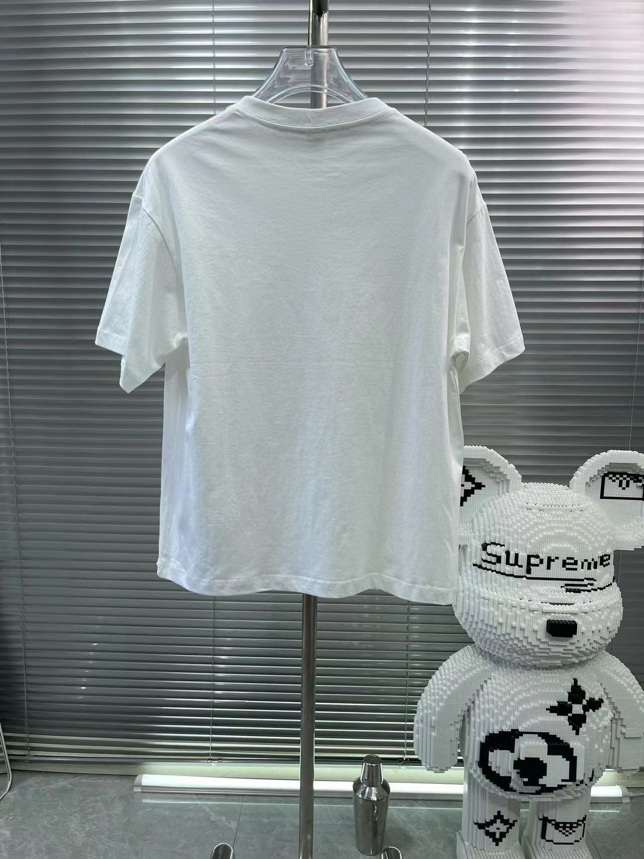 フェンディ n級品 コピー 半袖 Tシャツ コットン ホワイト 柔らかい 花柄_5