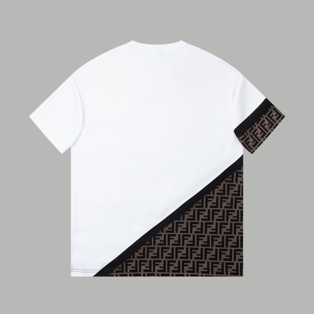 フェンディ FENDI限定 コピー 半袖 Tシャツ コットン ホワイト 柔らかい 花柄_2