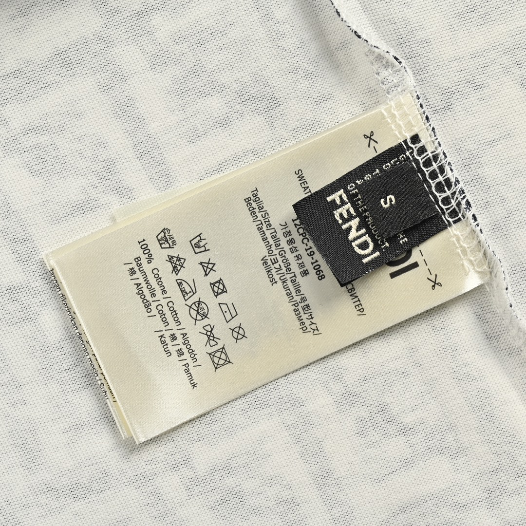 フェンディ 激安通販 コピー 半袖 Tシャツ コットン ホワイト 柔らかい 花柄_5