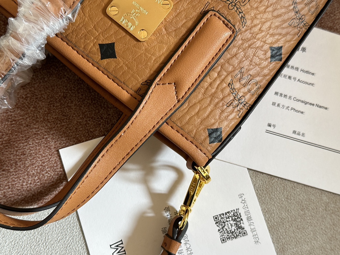 MCMエムシーエム ボストンバッグ激安通販 便利 斜め掛けバッグ 肩掛けバッグ 牛革 大人気 ブラウン_7