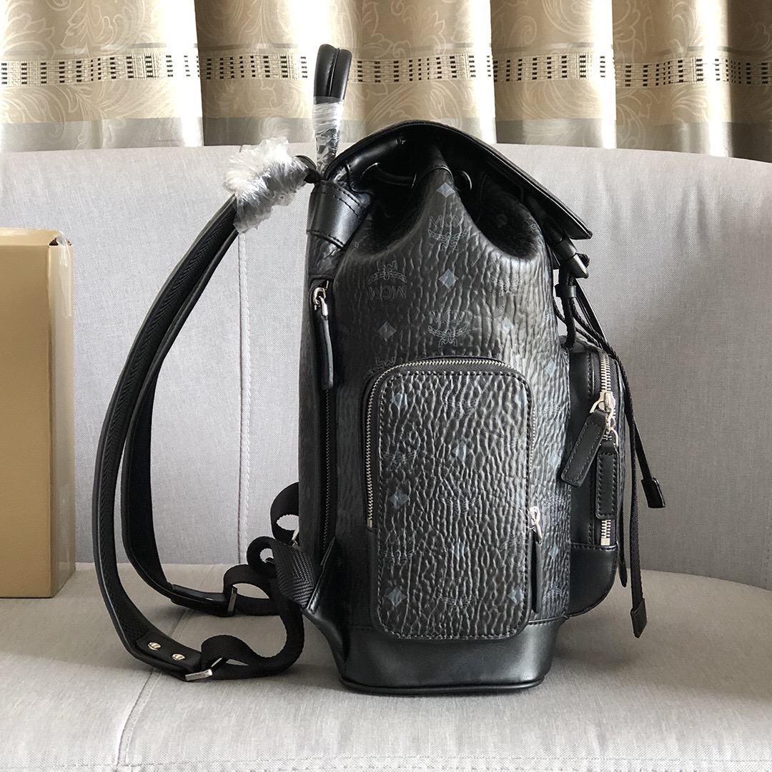 mcm ハンドバッグＮ級品 旅行バッグ バックバッグ 大容量 ファッション 快適 日常用 シンプル ブラック_3