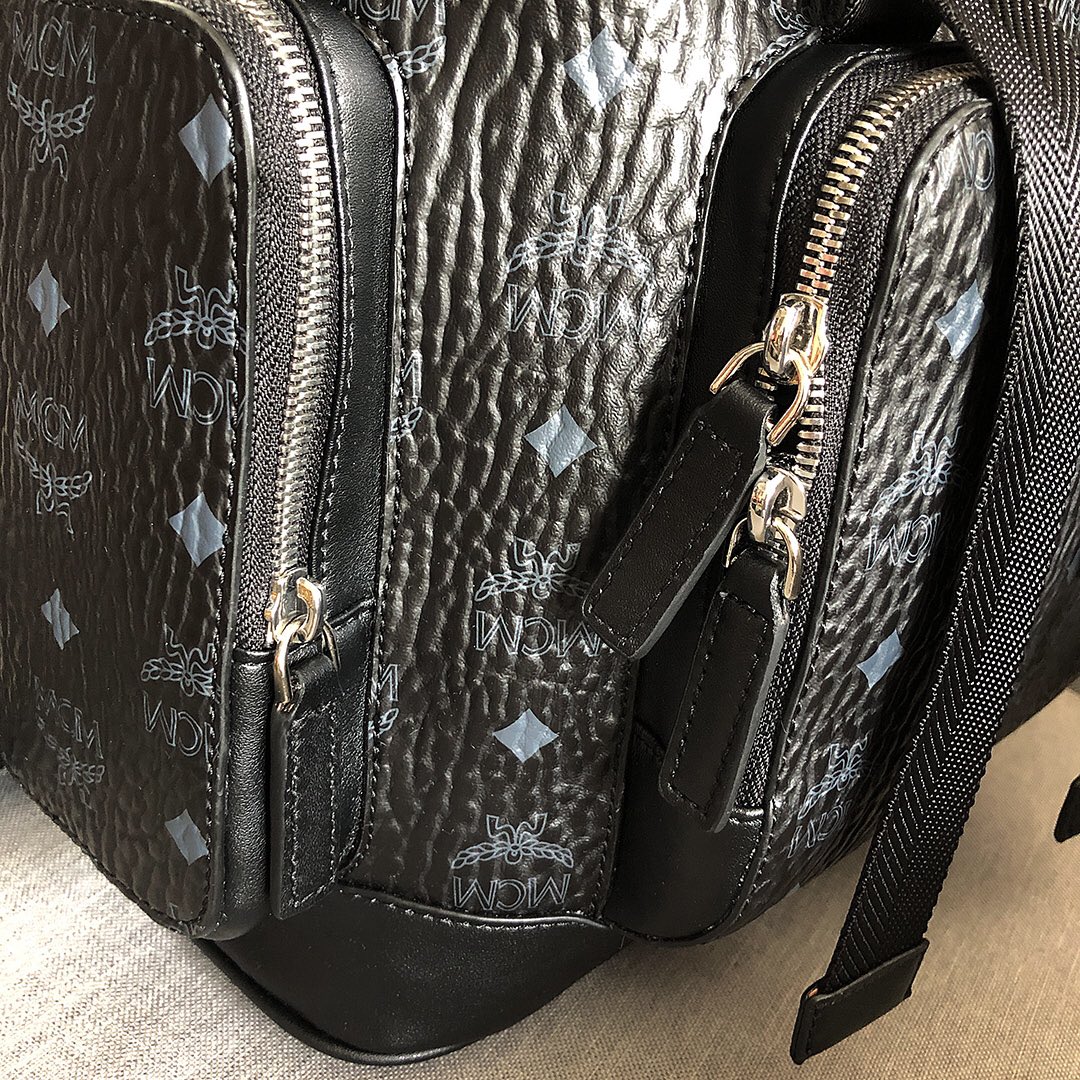 mcm ハンドバッグＮ級品 旅行バッグ バックバッグ 大容量 ファッション 快適 日常用 シンプル ブラック_7