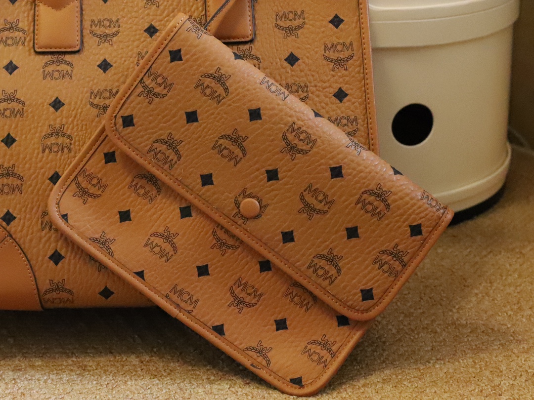 数量限定爆買い mcm バッグ ヤフオク激安通販 大容量 ファッション 持ちバッグ 牛革 通勤 シンプル ブラウン_7