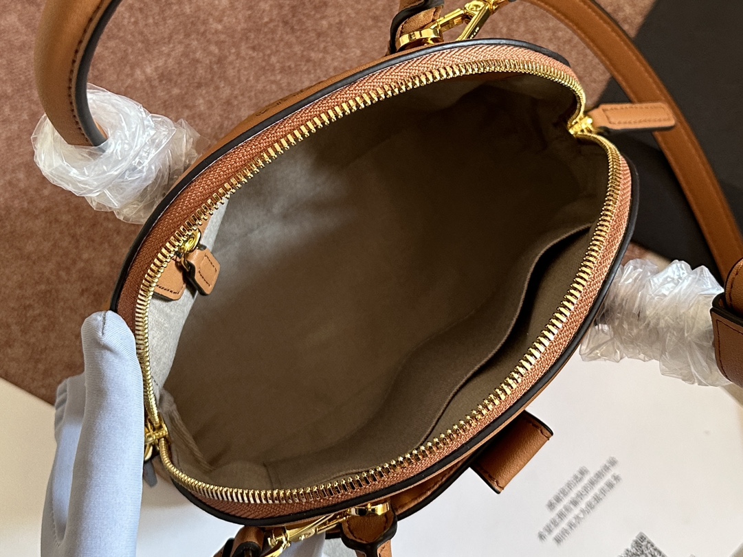 mcm 売るコピー 持ちバッグ 斜めバッグ 牛革 シェルバッグ レザー レディース お買い得大人気 ブラウン_9