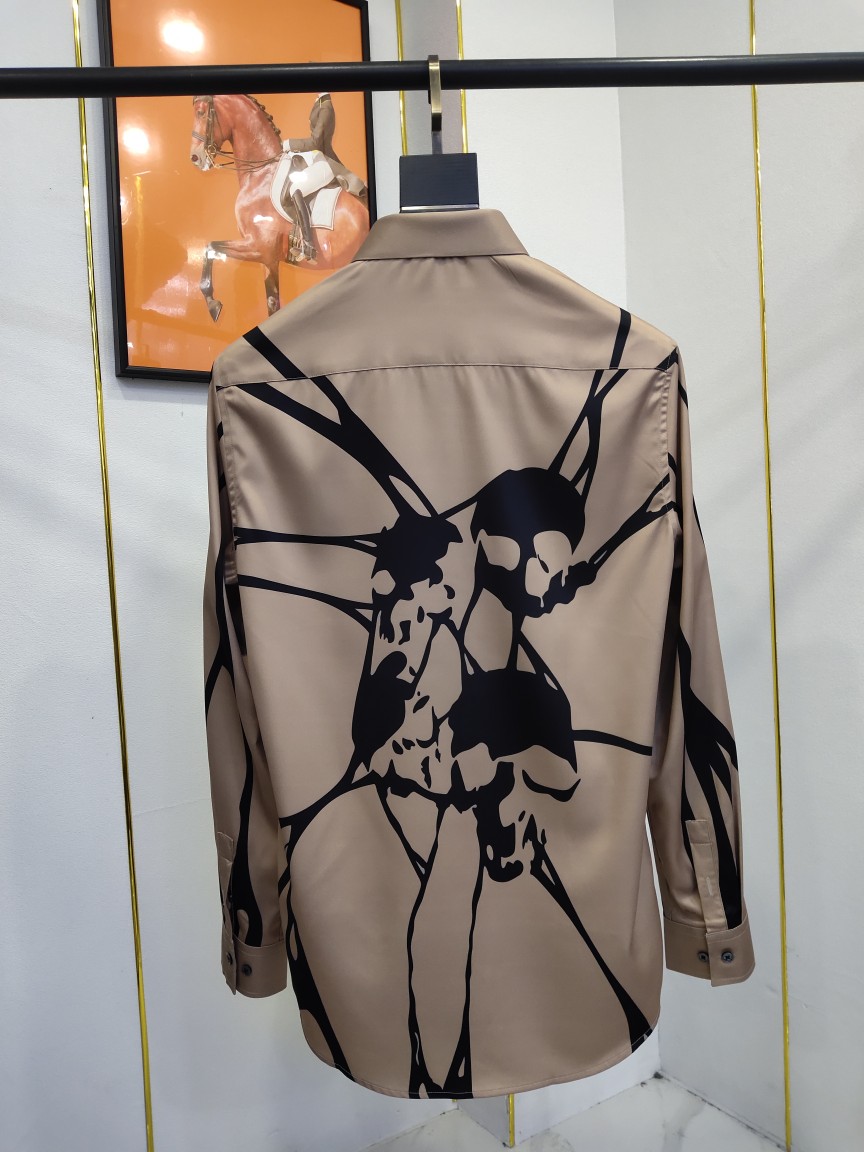 McQueen アレキサンダーマックイーン シャツ激安通販 メンズシャツ トップス 柔らかい 長袖 春 ビジネス グレイ_9