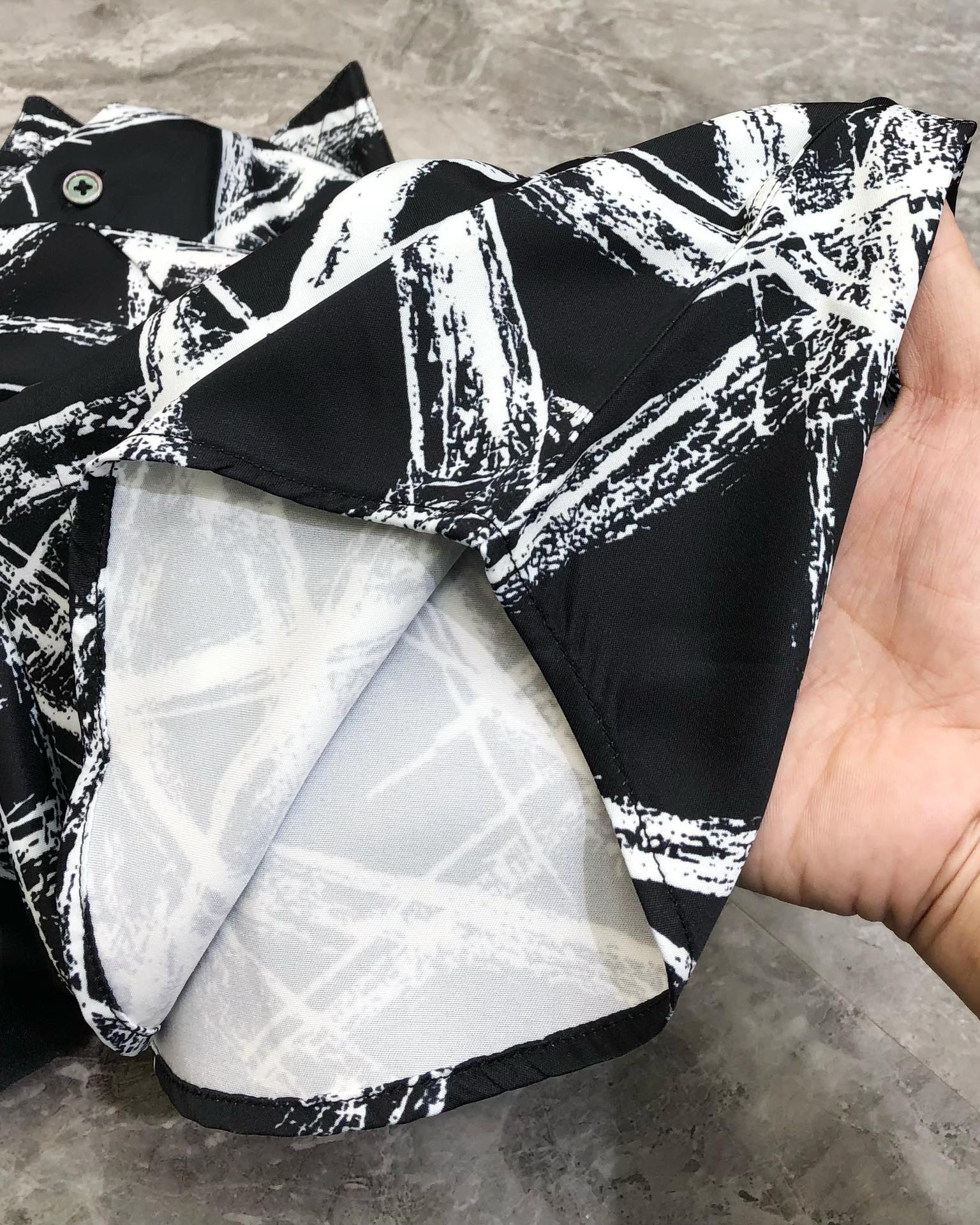 McQueen アレキサンダーマックイーン 定番スーパーコピー 長袖 トップス ビジネス 柔らかい プリント メンズ ブラック_7