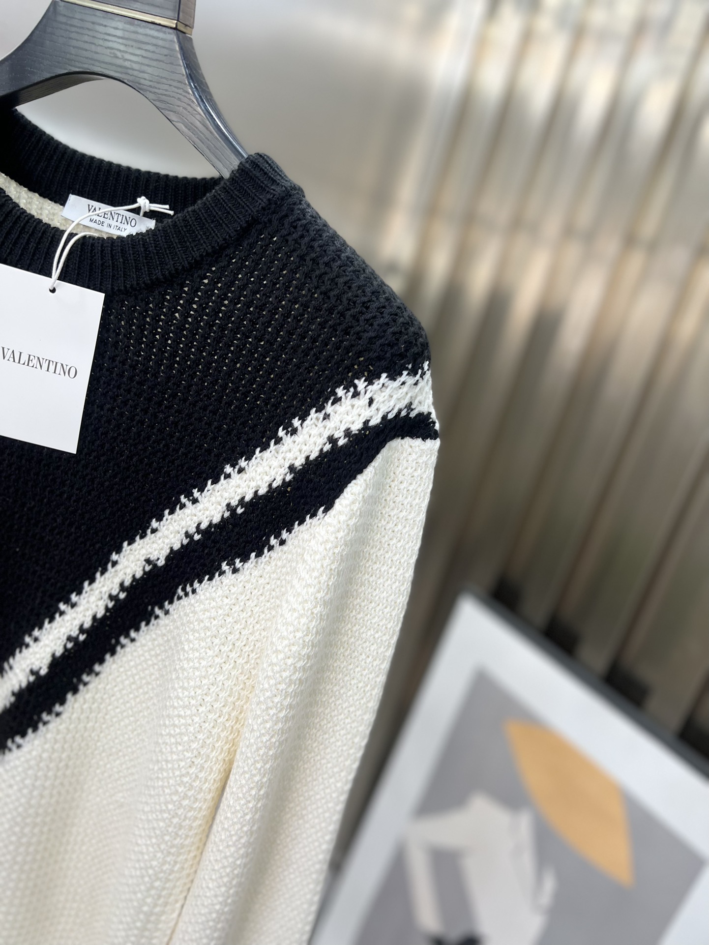 valentino ヴァレンティノセーターＮ級品 トップス ニット 柔らかい 保温 暖かい ウール製 シンプル 長袖 ホワイト_8