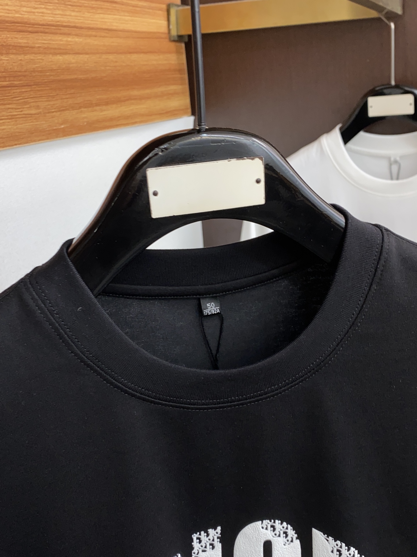 メンズ ディオールtシャツＮ級品 トップス 短袖 純綿 弾性がいい プリント ゆったり シンプル ブラック_3