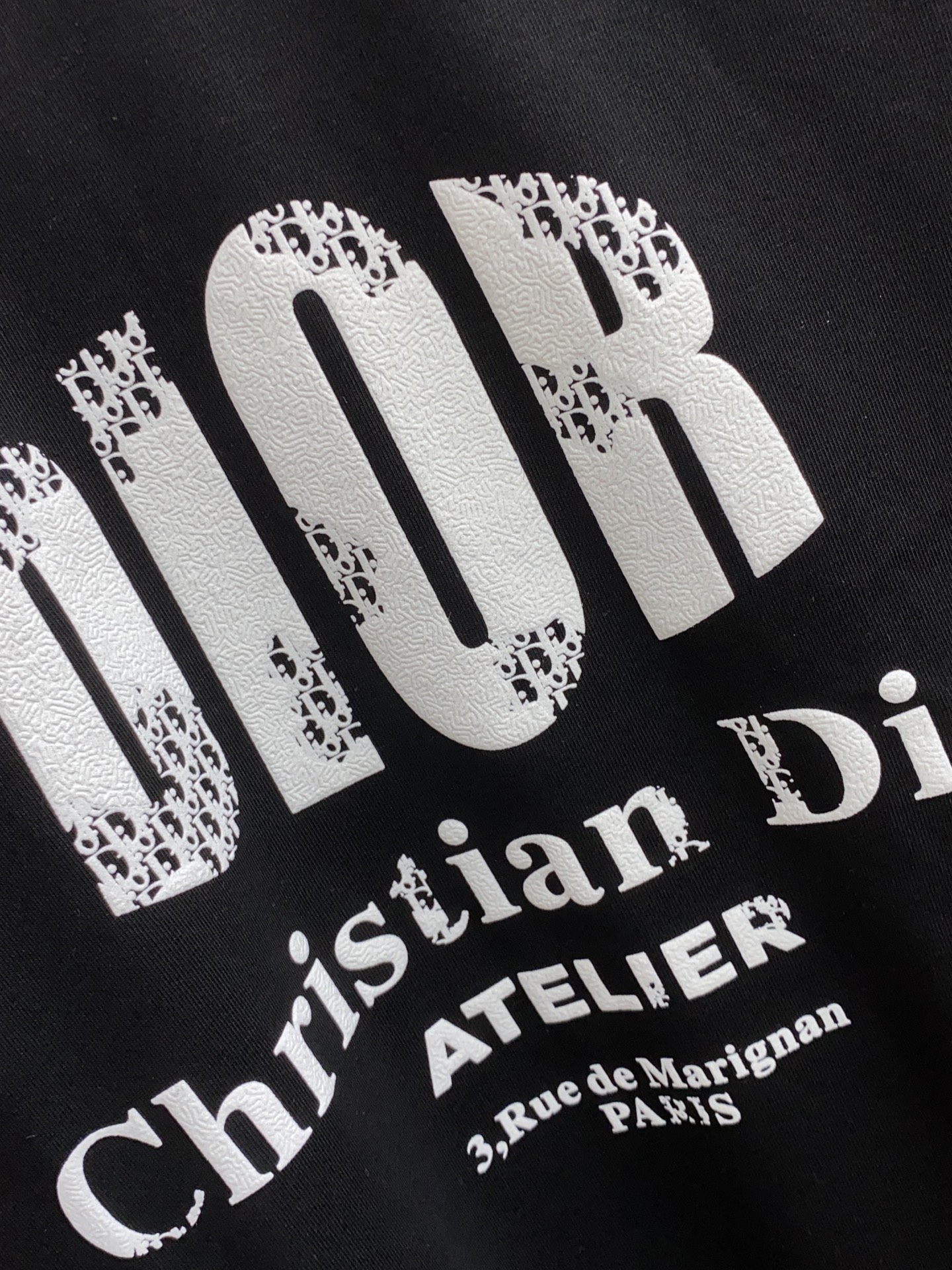 メンズ ディオールtシャツＮ級品 トップス 短袖 純綿 弾性がいい プリント ゆったり シンプル ブラック_6