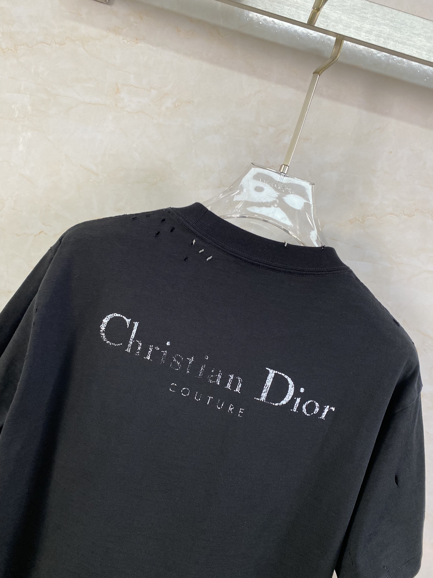 お得100%新品 ディオール アトリエ tシャツスーパーコピー 純綿 トップス 短袖 シンプル 男女兼用 ブラック_7