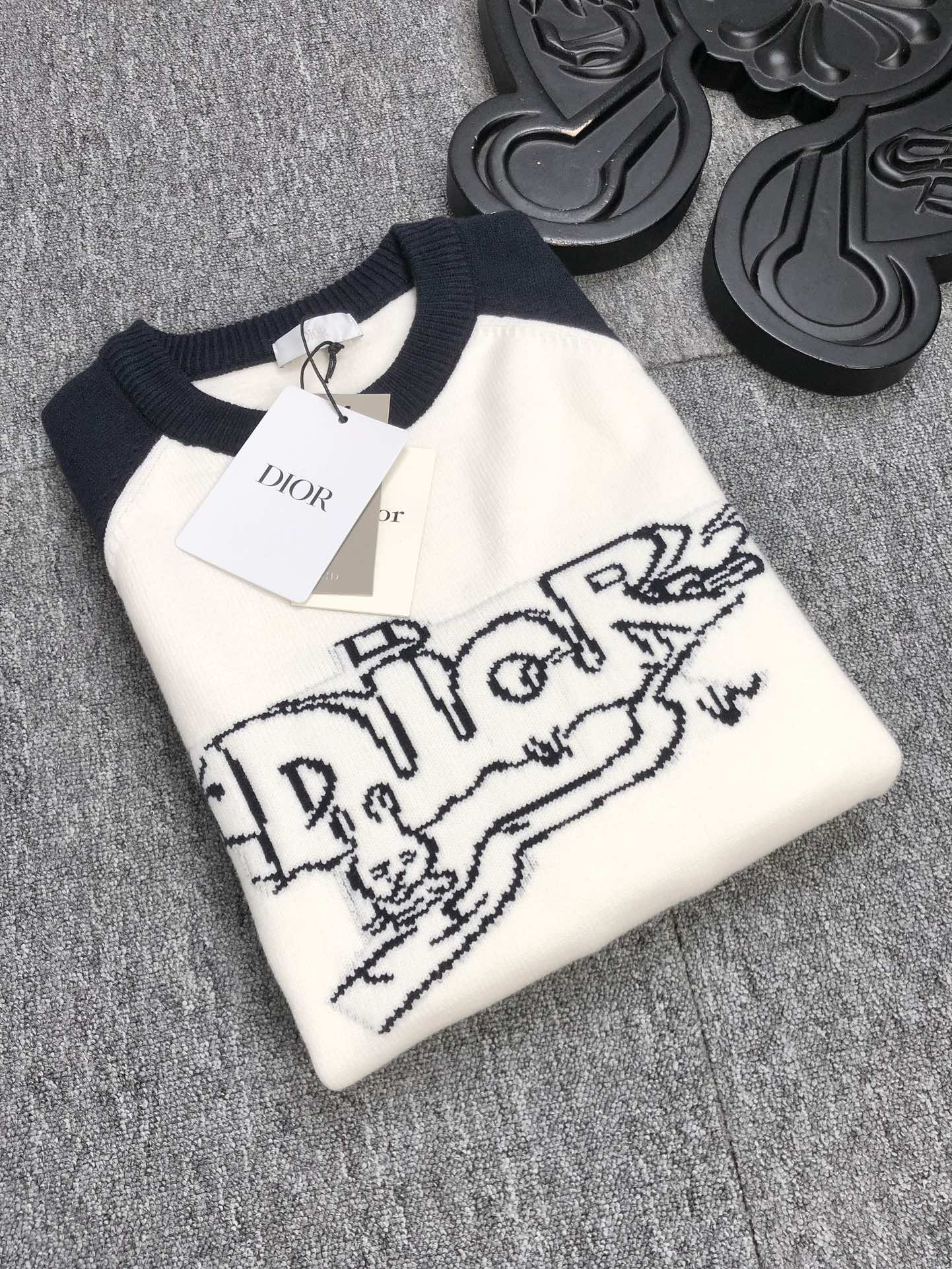 メンズ ディオール tシャツ激安通販 品質保証安い 純綿 トップス 長袖 秋服 ファッション 柔らかい 安い ホワイト_3