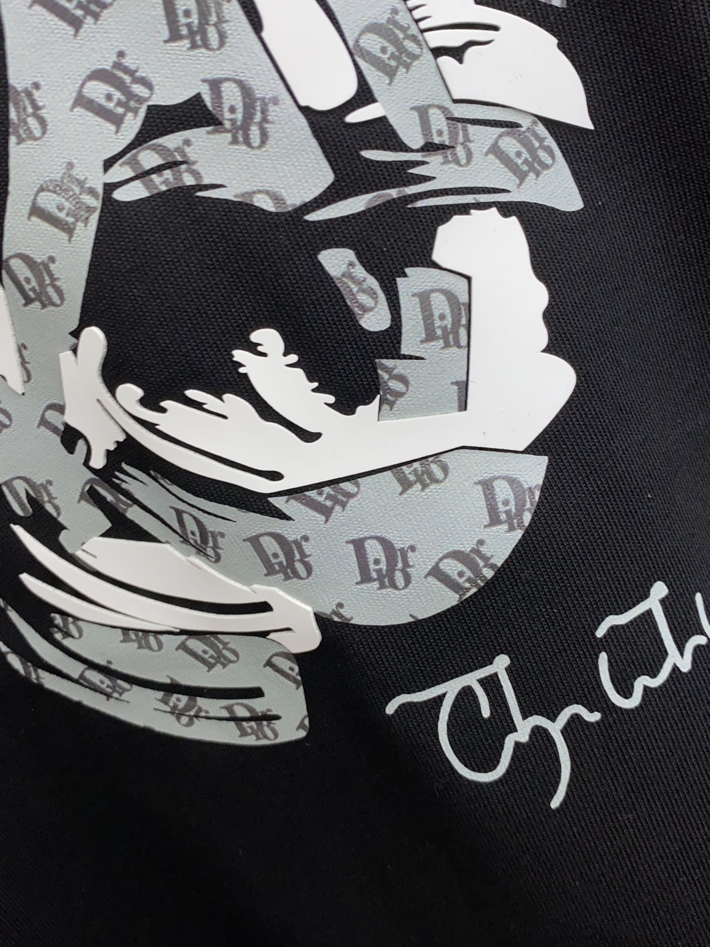 限定人気品★セール！dior レディース tシャツコピー 短袖 トップス 純綿tシャツ プリント 柔らかい 夏品 個性的 ブラック_6