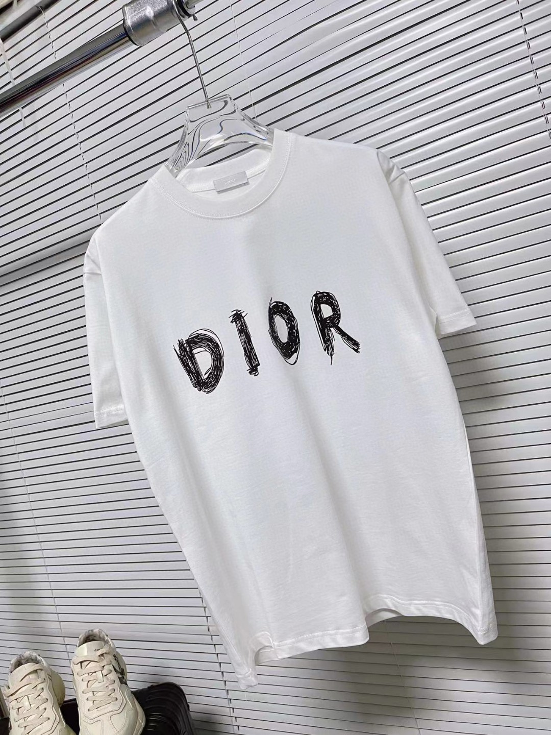 期間限定SALE!! ディオール ラスタ激安通販 短袖 tシャツ 純綿トップス ロゴプリント 大人気 男女兼用 ホワイト_1