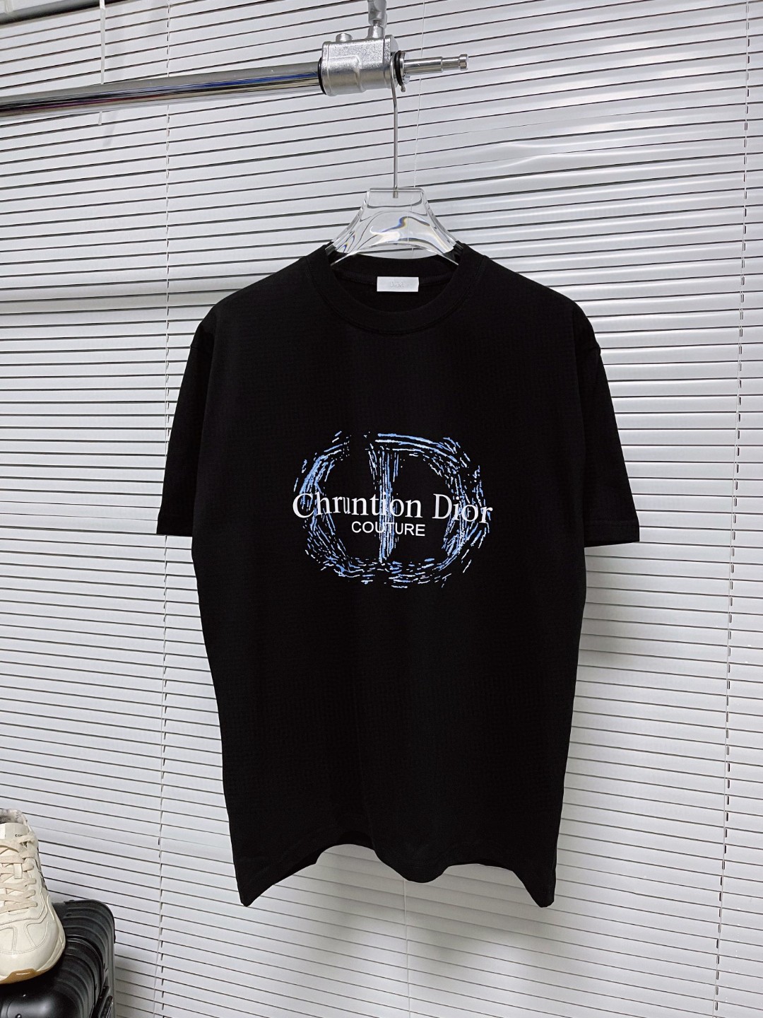 超レア激得 ディオール ラディアントタッチ偽物 tシャツ 純綿 トップス プリント 2024新作 夏 ファッション ブラック_1