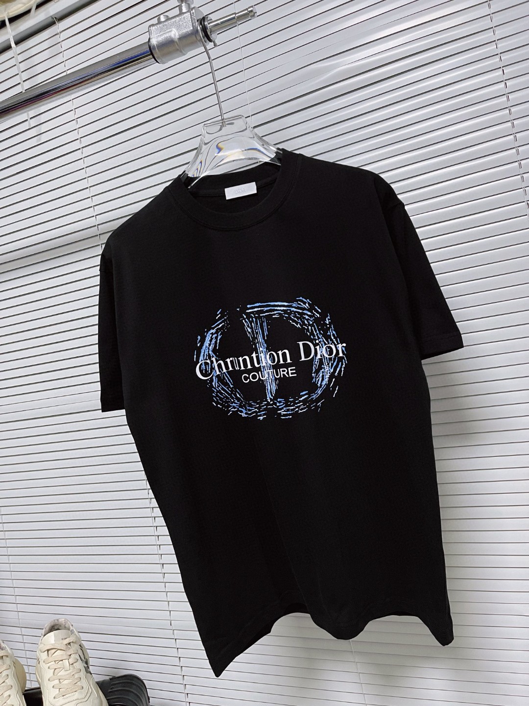 超レア激得 ディオール ラディアントタッチ偽物 tシャツ 純綿 トップス プリント 2024新作 夏 ファッション ブラック_2
