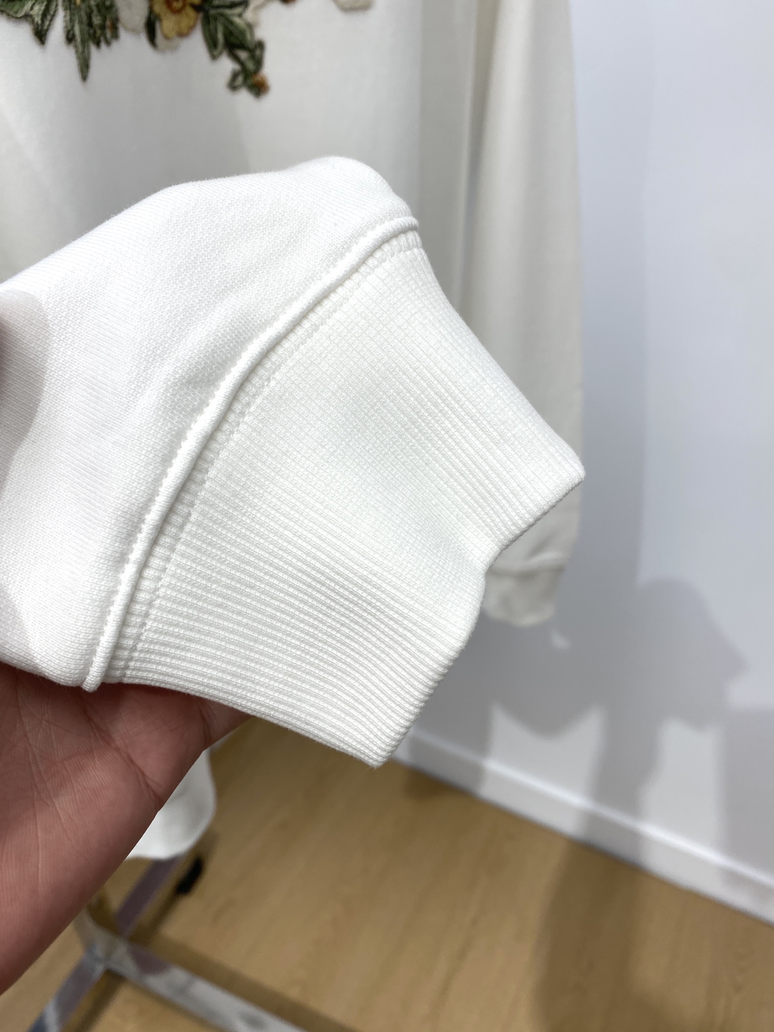 ディオールパーカー激安通販 フードなし シンプル プリント トップス 快適 人気販売 ゆったり ホワイト_8