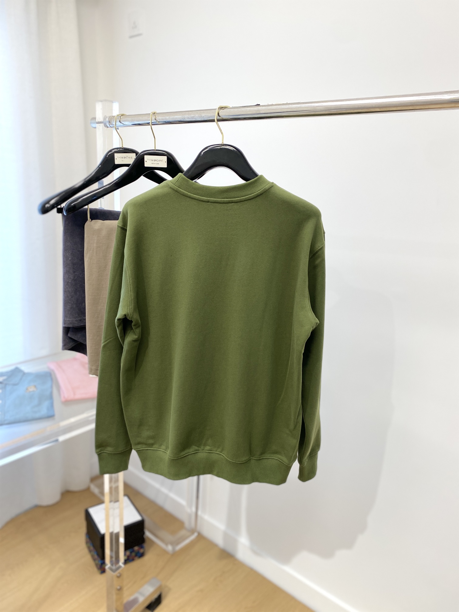 レディース ディオールパーカーＮ級品 フードなし シンプル プリント トップス 快適 人気販売 ゆったり グリーン_2