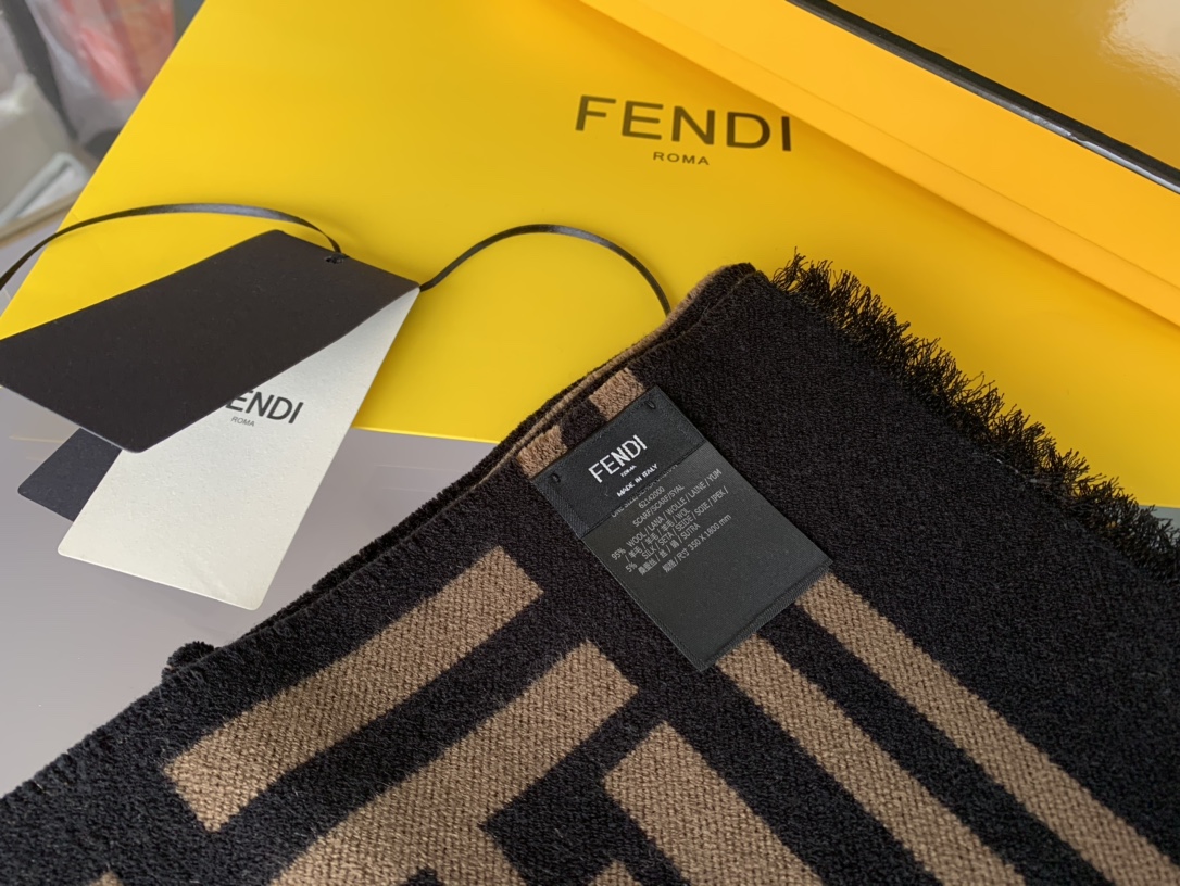 フェンディスカーフ巻き方激安通販 スカーフ 暖かい レディース 冬品 ファッション ウール製 シンプル ブラウン_4