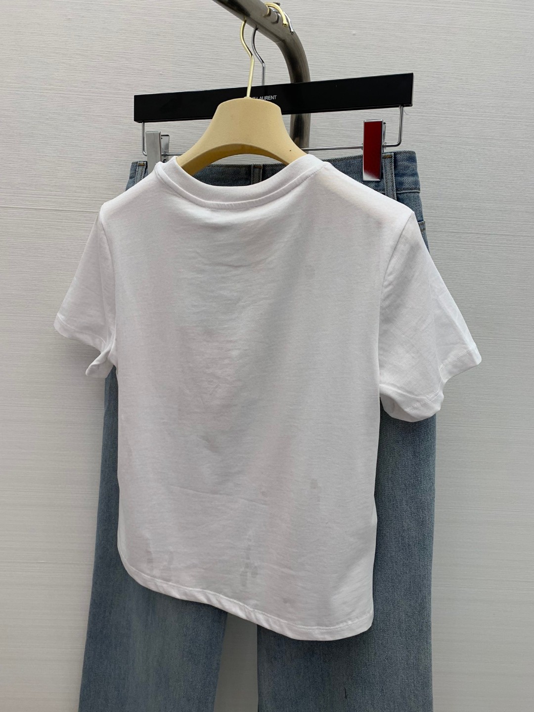 ミュウミュウ ロー ロゼコピー 短袖 Tシャツ トップス ロゴプリント ショット 柔らかい 人気新作 レディース ホワイト_7