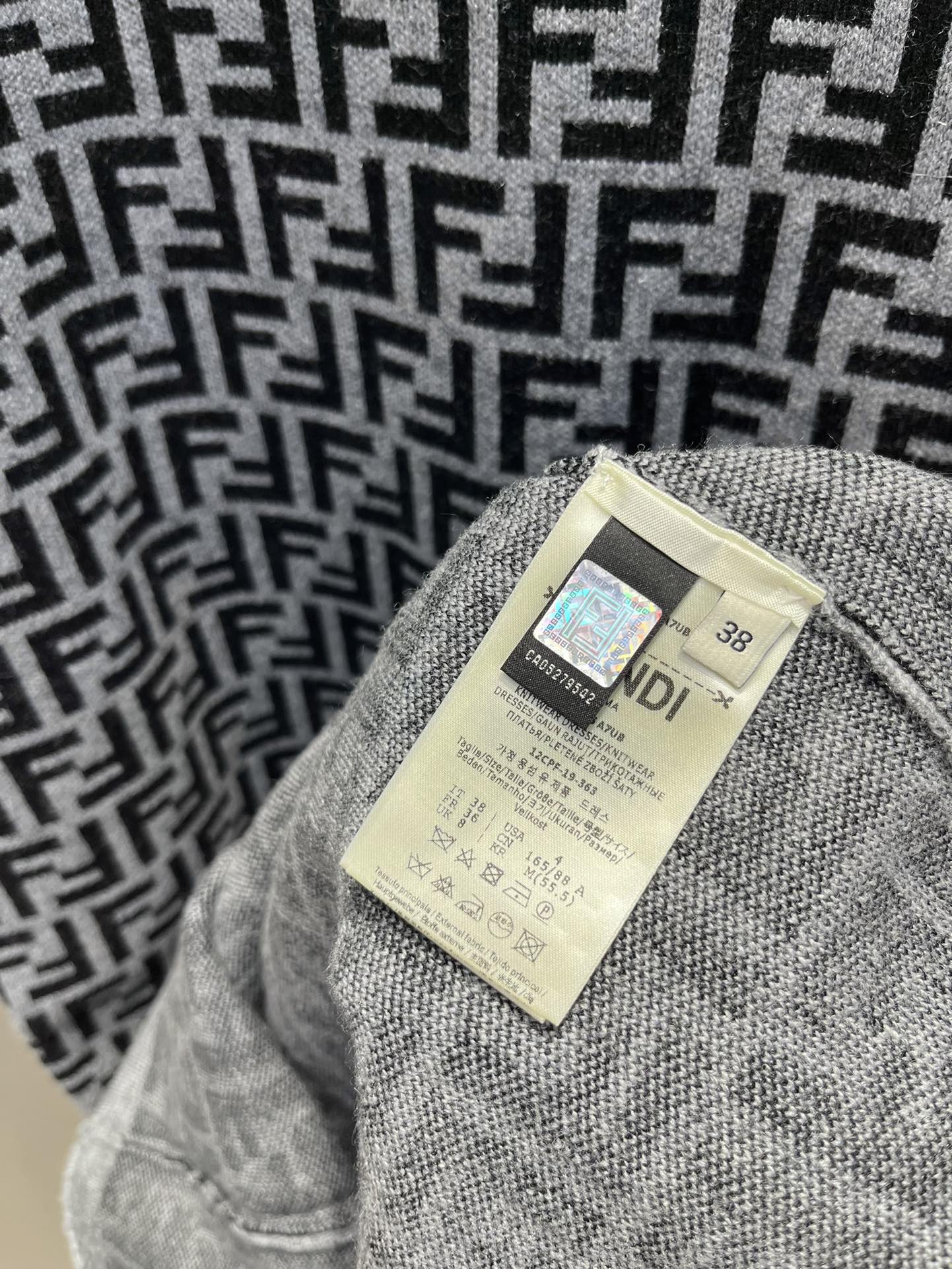 フェンディ スカートＮ級品 ワンピース 無袖 ニット製 レディース セクシー 誰でも合う 花柄 ブルー_8