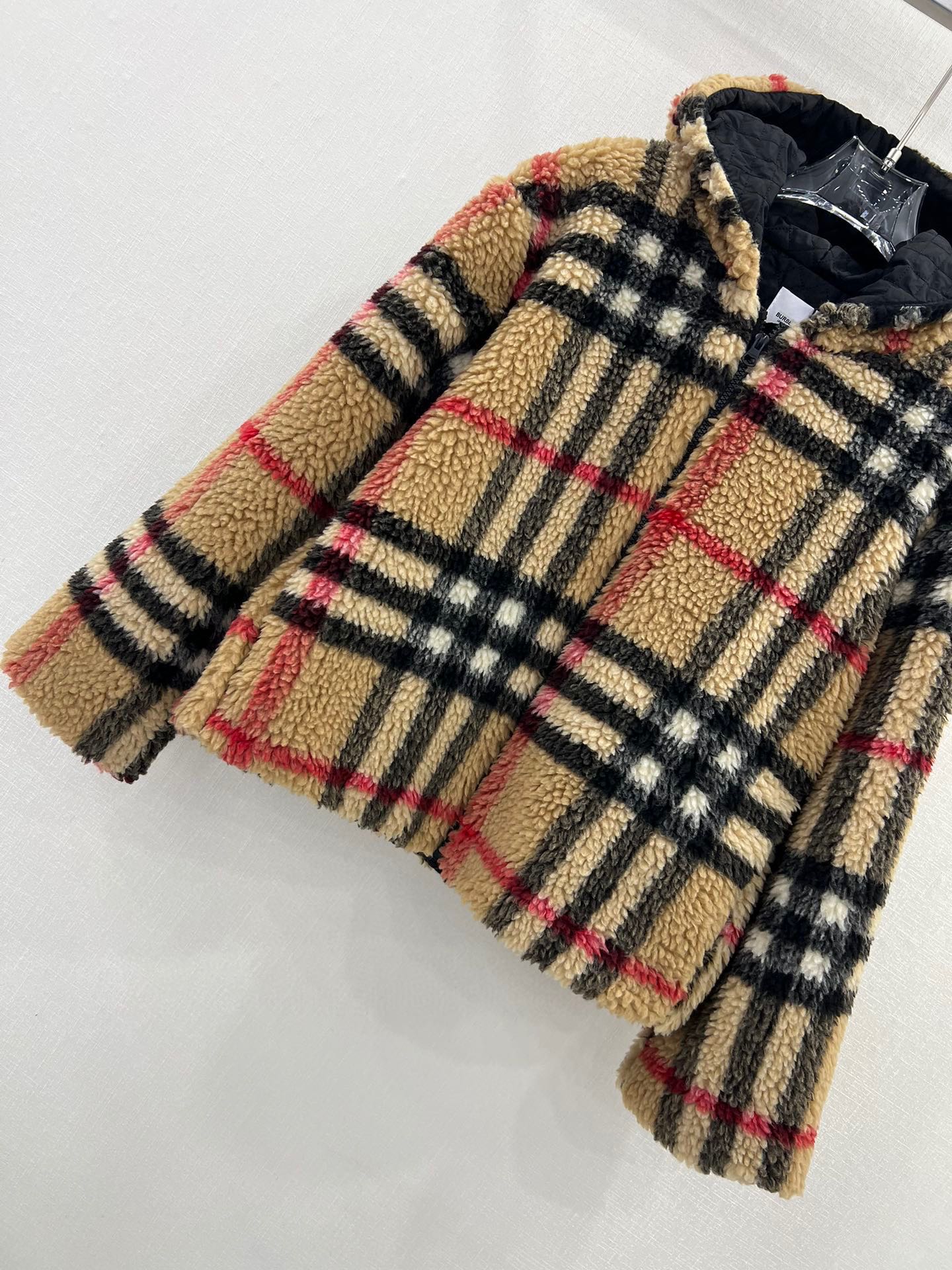 burberry ジャケットＮ級品 アウター 中綿 コート 格子模様 フード付き 秋冬新品 暖かい ファッション ブラウン_5