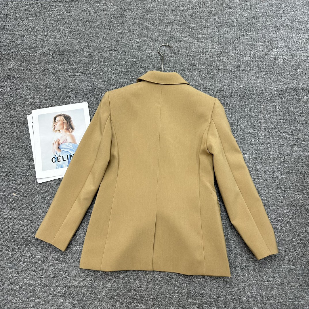 バーバリー トップス偽物 ビジネス スーツ 高級品 シンプル ジャケット 快適  1点 人気販売 ファッション ブラウン_2