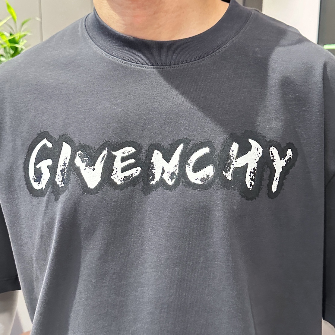 ジバンシィ 激安通販 コピー 半袖 Tシャツ ウールコットン グレー 柔らかい 花柄_6