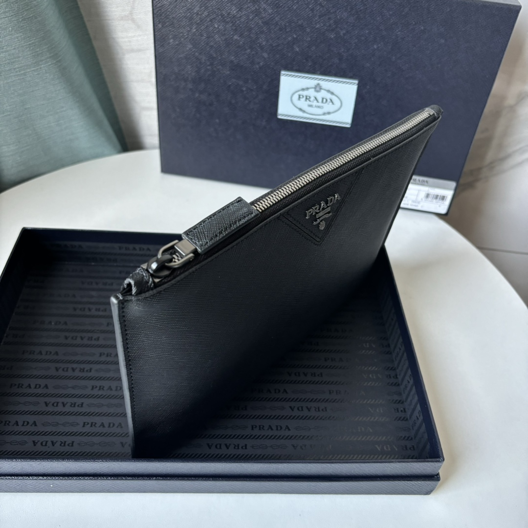 プラダ日本Ｎ級品 柔らかい 持ちバッグ 便利 持ち手付き シンプルメンズ ファッション ブラック_8