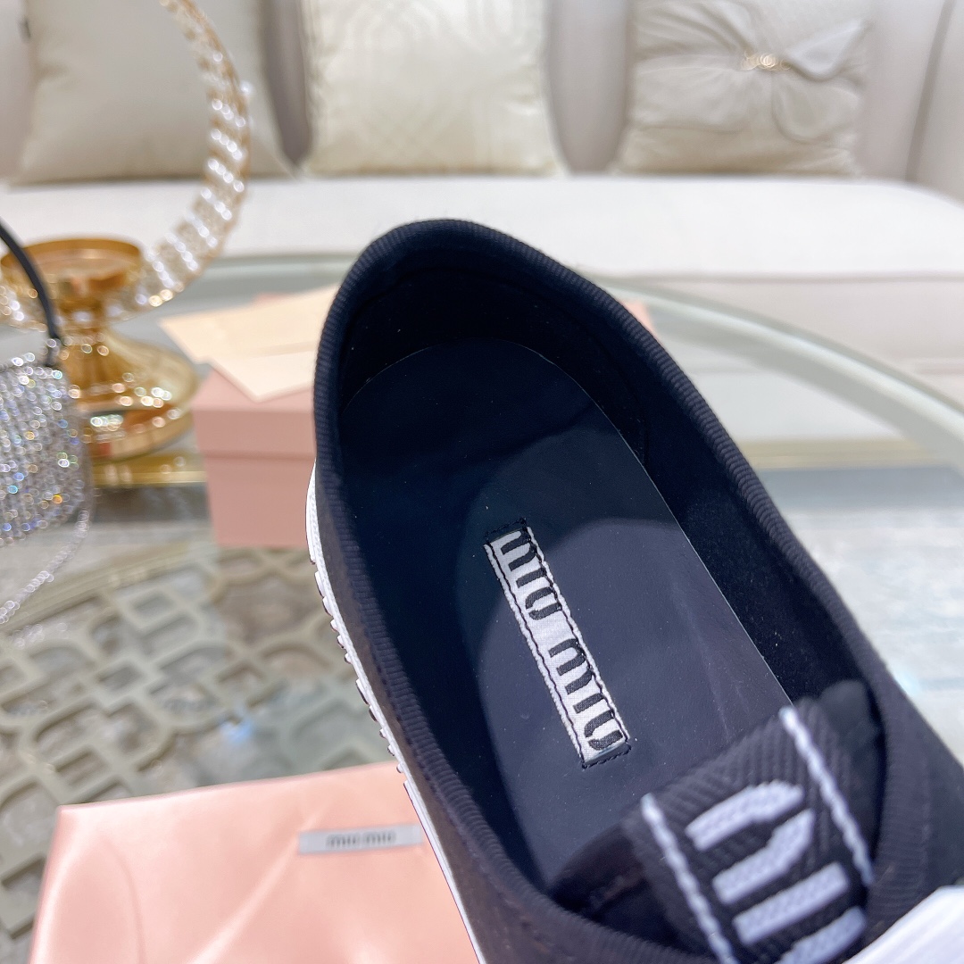 miumiu バレリーナＮ級品 カジュアルシューズ ダイヤモンド飾り ファッション 運動シューズ 牛革 ゴム底 人気販売 ブラック_7