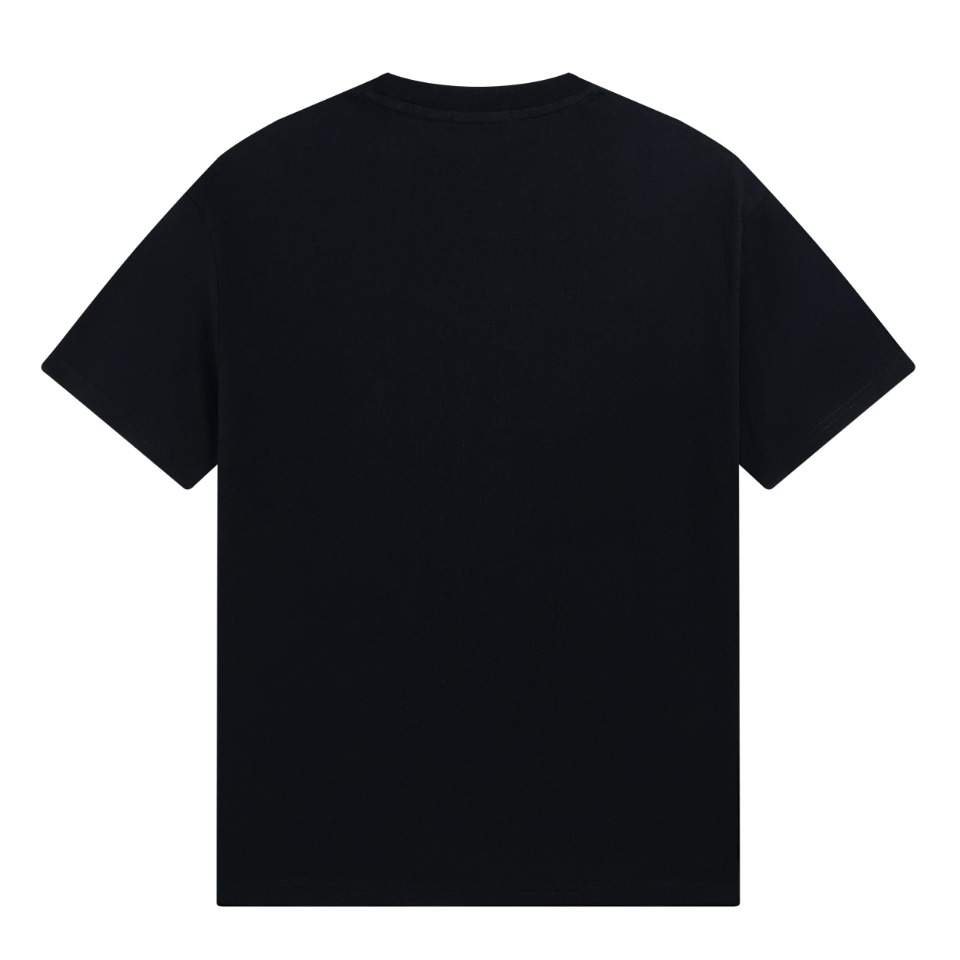 低価直輸入専門店 fendit シャツＮ級品 プリント純綿 トップス Tシャツ  男女兼用 短袖 シンプル 柔らかい ブラック_3