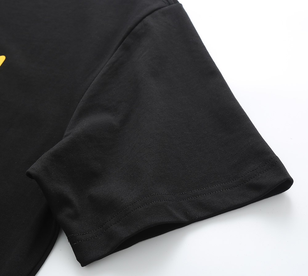 2024定番人気 fendi t シャツ レディース激安通販 短袖 プリント純綿 トップス Tシャツ 男女兼用 シンプル ブラック_6
