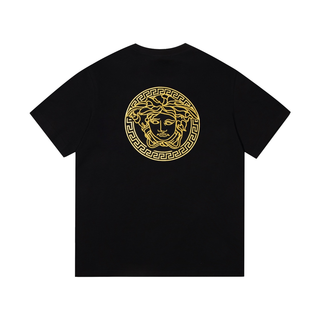 HOT 2024夏の定番 フェンディ メンズ t シャツＮ級品 短袖 プリント純綿 トップス Tシャツ 刺繍 FENDI＊VERSACEコラボ  ブラック_2