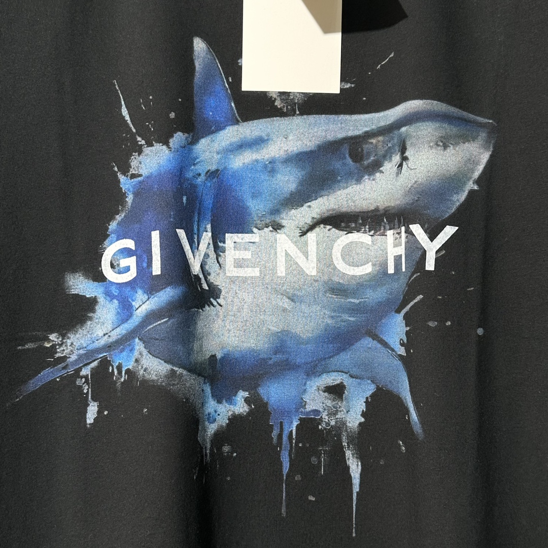 ジバンシィ GIVENCHY限定 コピー 半袖 Tシャツ コットン ブラック 柔らかい 花柄_5
