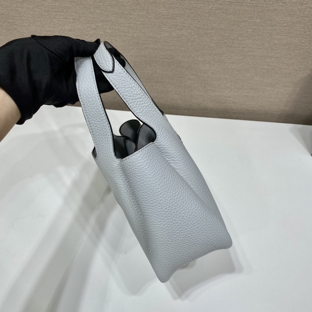 プラダ バッグ シリーズ偽物 持ちバッグ 牛革 柔らかい ミニ かごバッグ 限定品 レディース 人気 ホワイト_4