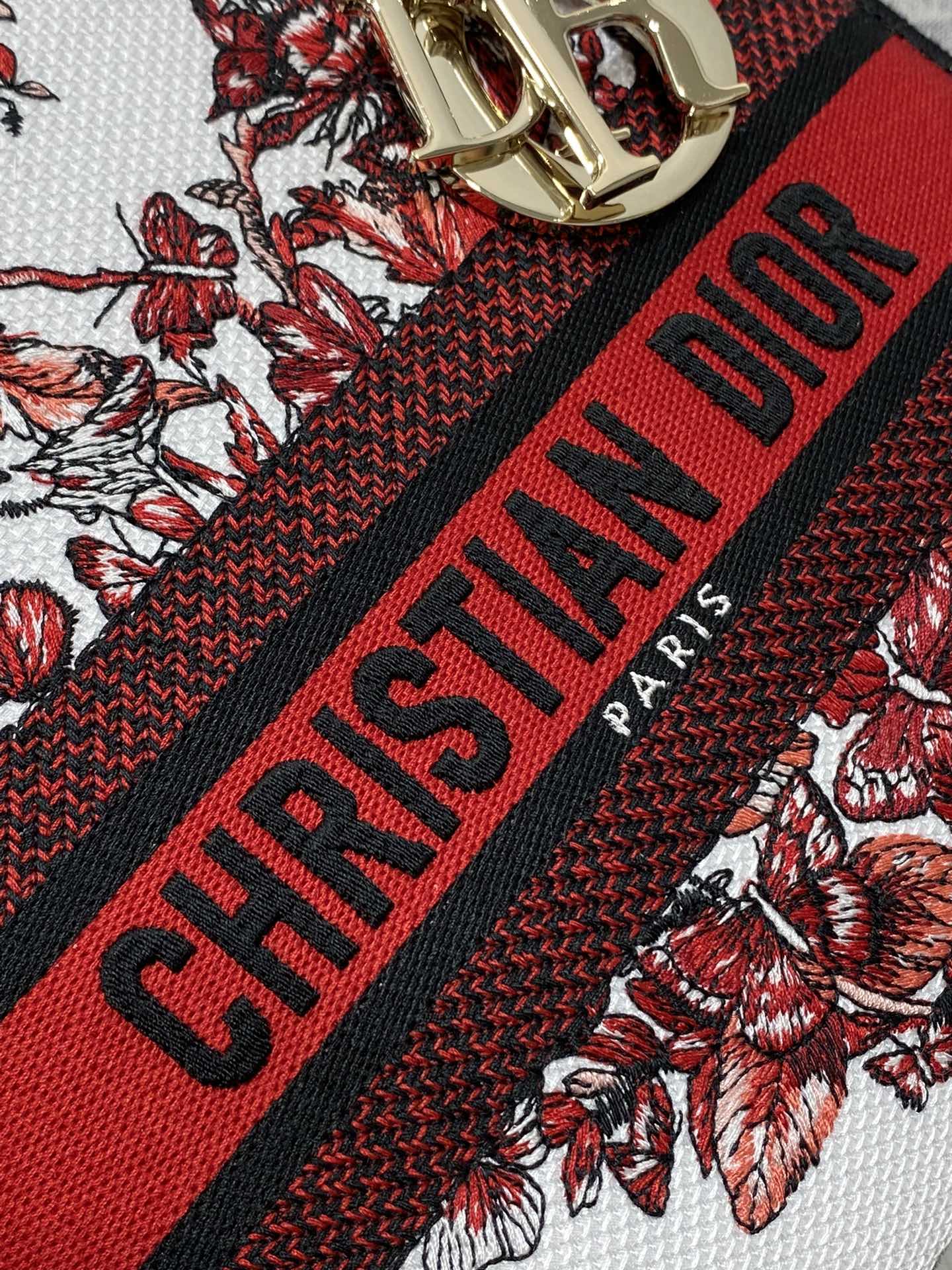 ディオール バックＮ級品 持ちバッグ 牛革 刺繍 シンプル 綺麗！ピコット レディース カラフル レッド_3