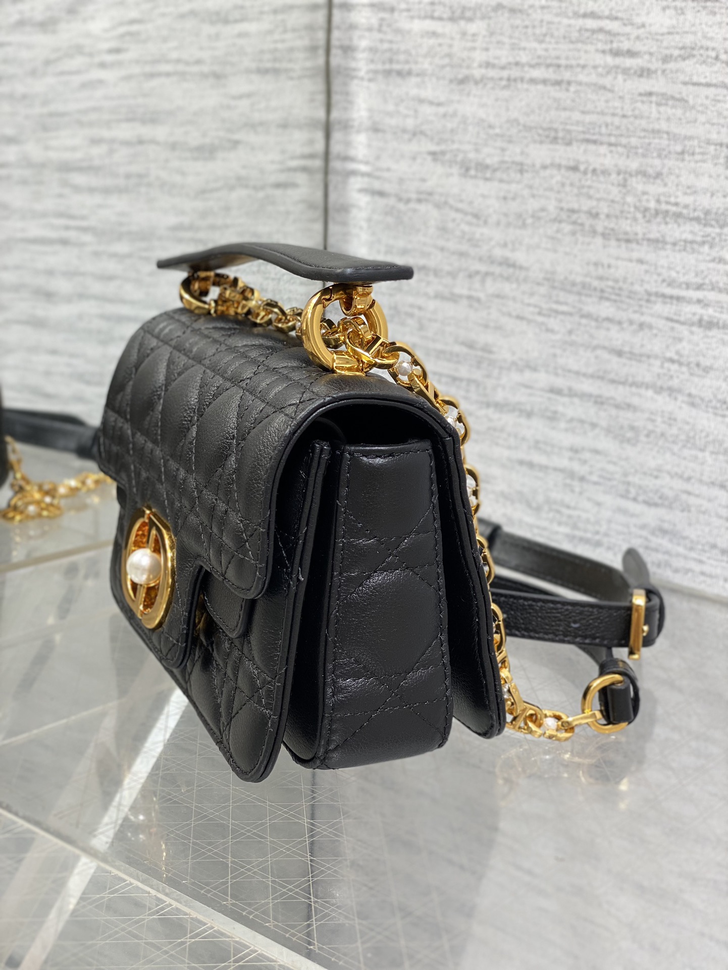 dior ブック トート激安通販 チェーンバッグ レディース 斜め掛けバッグ ロゴロック人気品 小さい ブラック_6