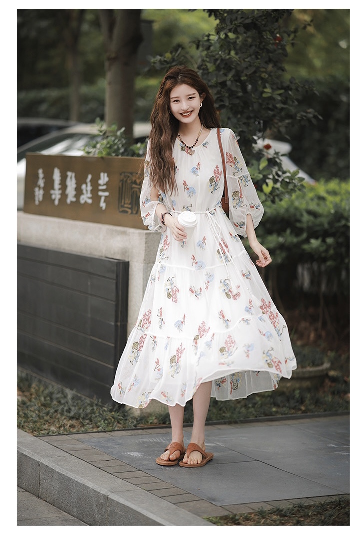 ディオール バッグ メンズ激安通販 レディース ワンピース スカート 夏服 薄い カラフル 可愛い 人気 ホワイト_8