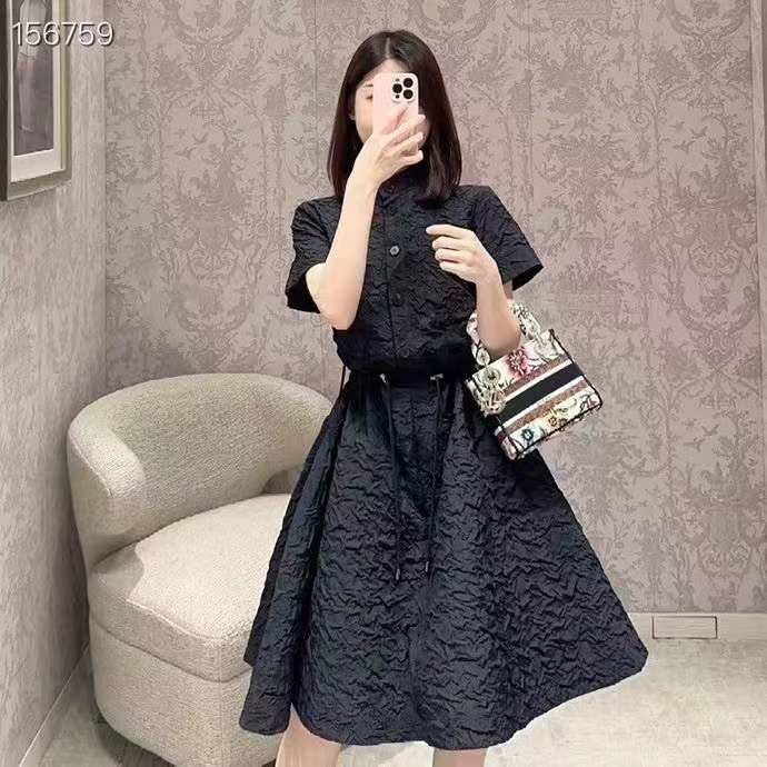 ディオール トートコピー レディース ワンピース スカート 可愛い 薄い 夏服 大人気 シンプル ブラック_7