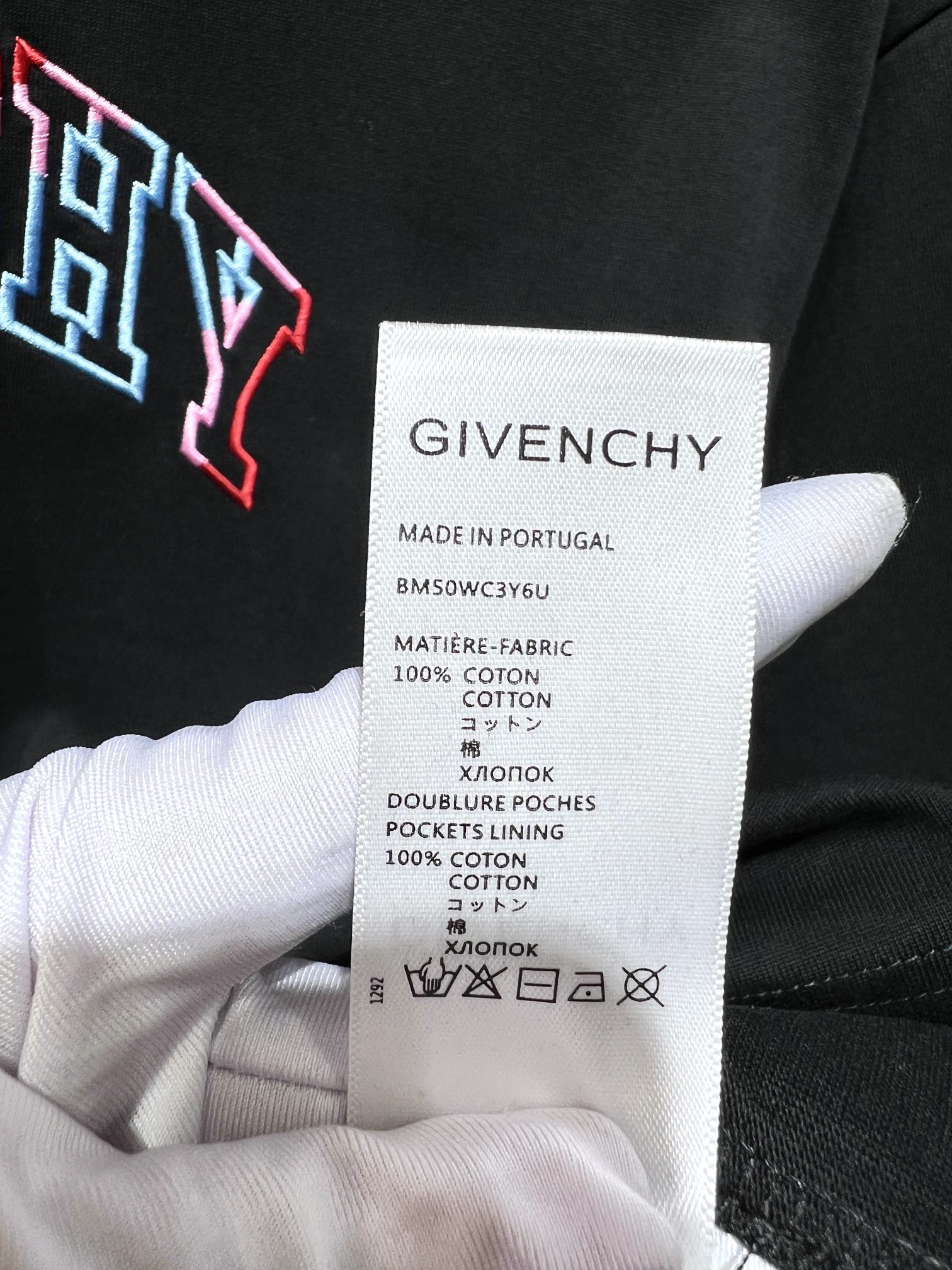 ジバンシィ 偽物 コピー 半袖 Tシャツ コットン ブラック 柔らかい 花柄_6