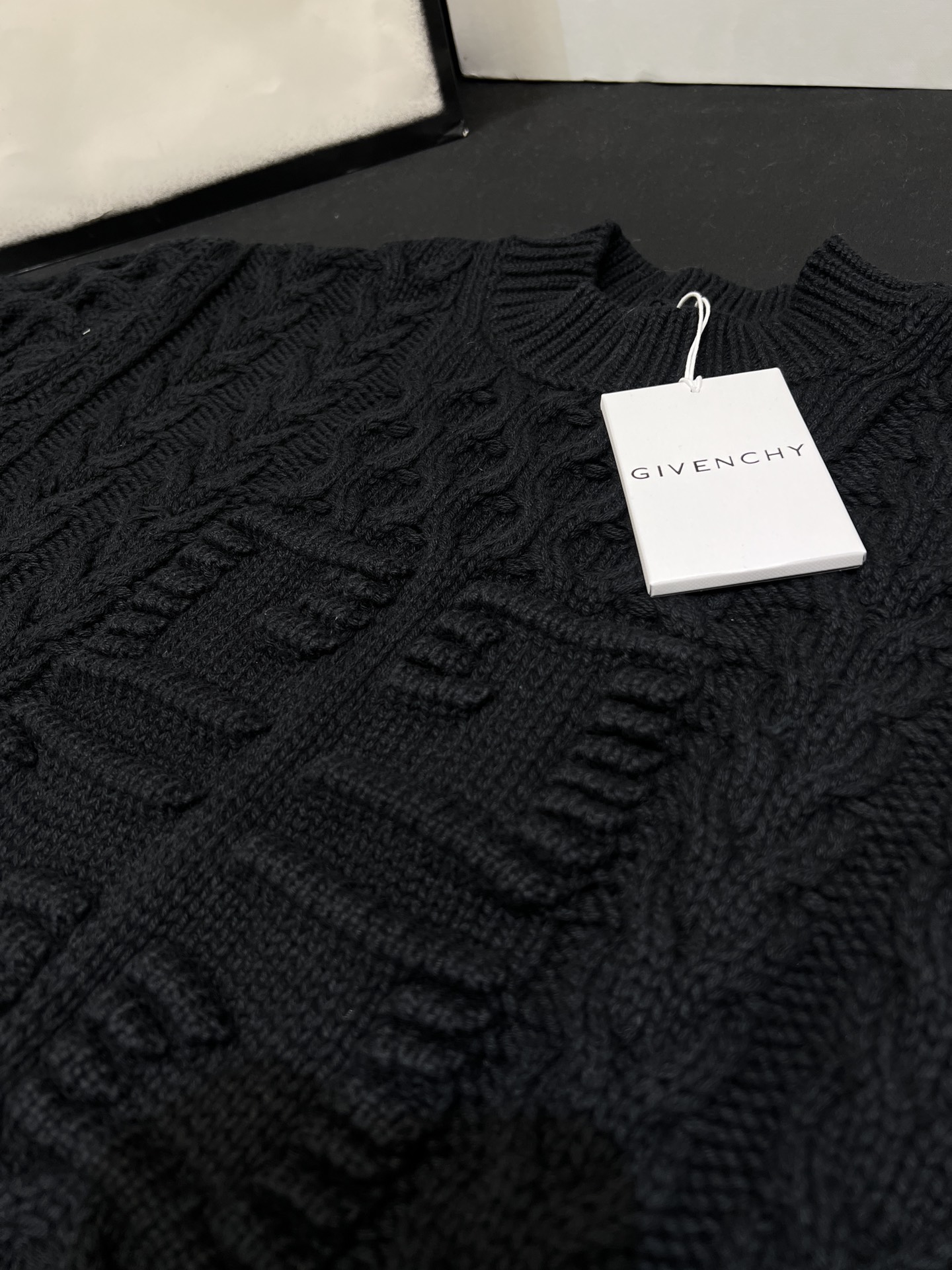 ジバンシィ GIVENCHY限定 コピー ジャージ ウール ブラック 長袖 セーター 柔らかい_5