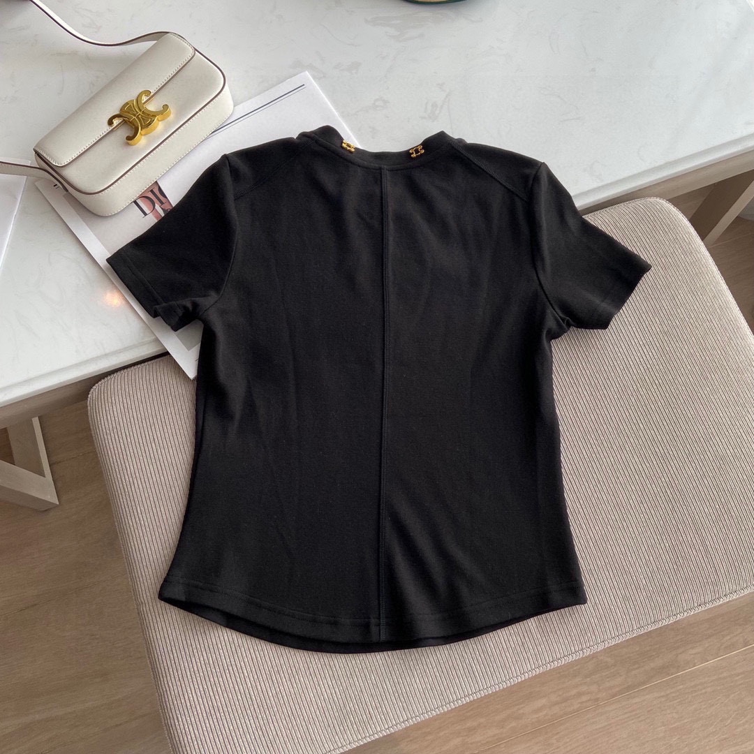 華やかに演出する セリーヌtシャツ コーデ偽物 半袖 トップス シンプル 純綿 ロゴプリント 2色可選_5