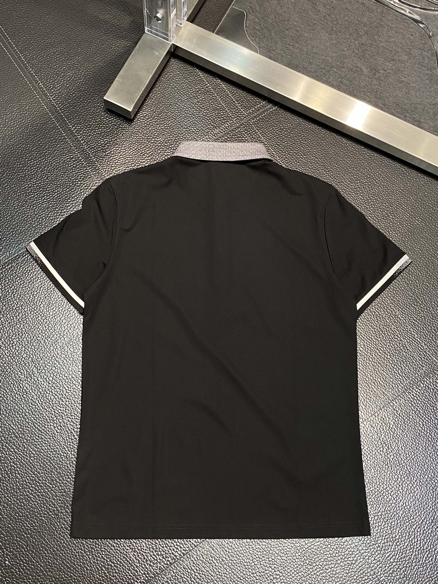 魅せるセリーヌ アウトレット tシャツ激安通販 半袖 トップス シンプル 純綿 ポロシャツ メンズ 快適 ブラック_2