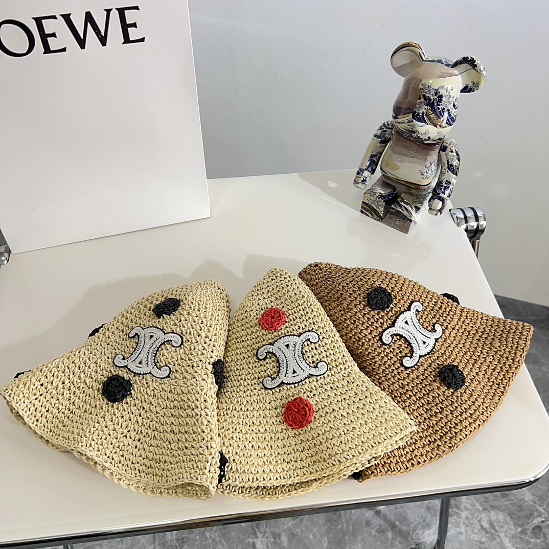 メンズ セリーヌキャップ激安通販 日焼け止め 夏品 涼しい 麦わら 草編め 夏の旅行 ビーチ レッド_1