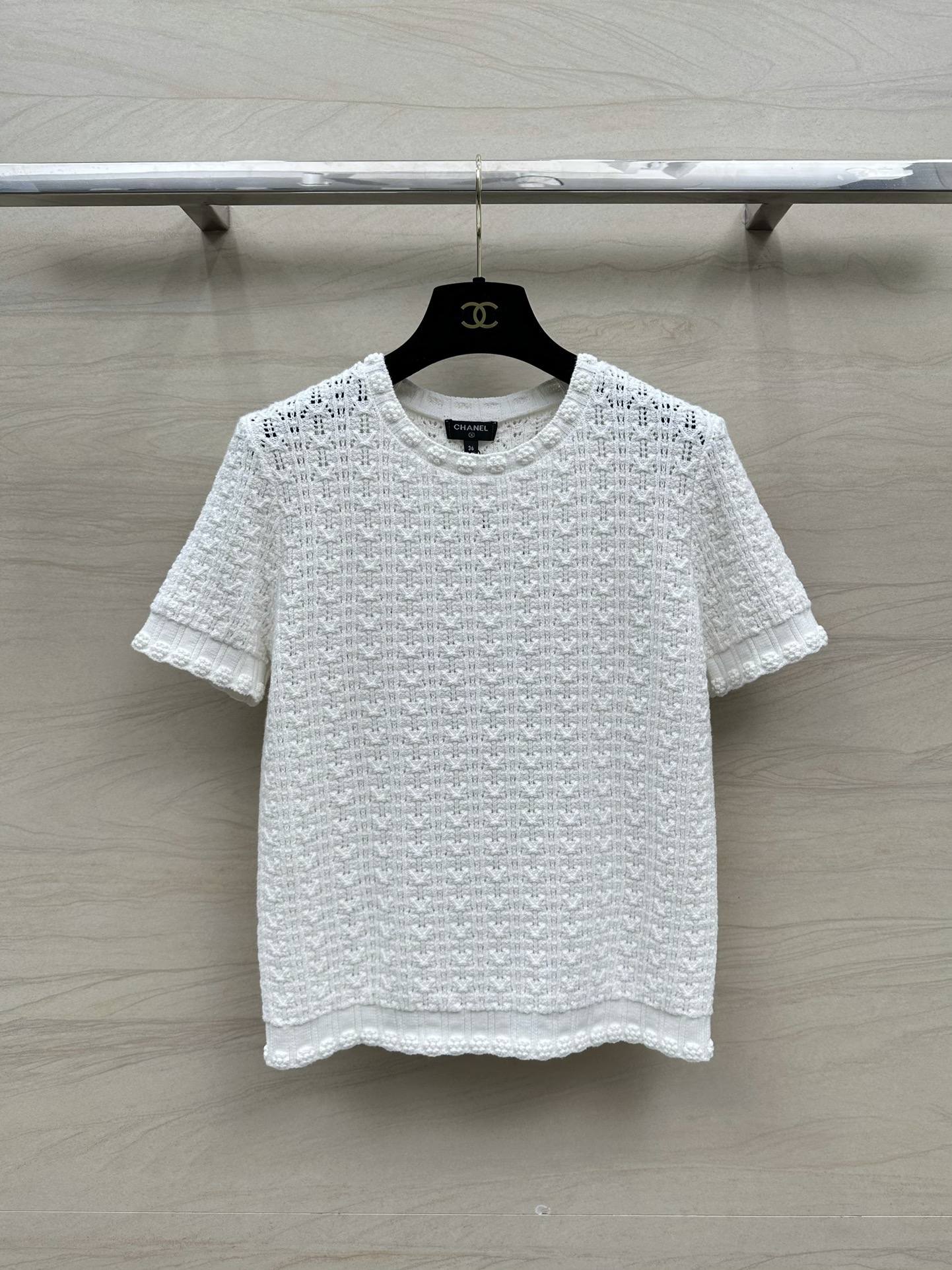 NEW夏の chanel t シャツ激安通販 純綿 春夏新品 半袖 トップス 高品質 シンプル ホワイト_1