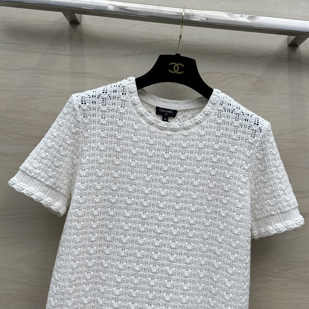 NEW夏の chanel t シャツ激安通販 純綿 春夏新品 半袖 トップス 高品質 シンプル ホワイト_2