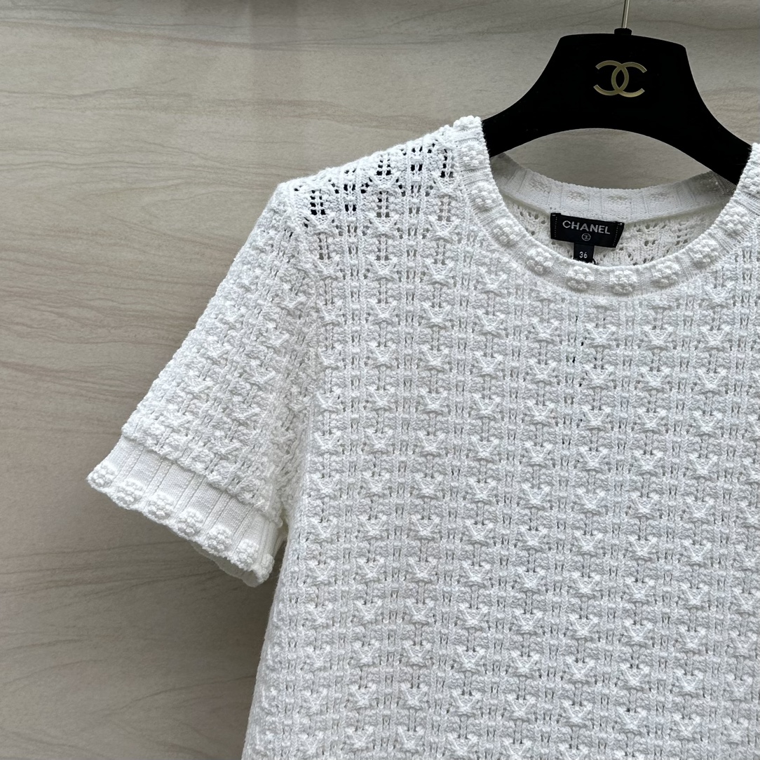 NEW夏の chanel t シャツ激安通販 純綿 春夏新品 半袖 トップス 高品質 シンプル ホワイト_3