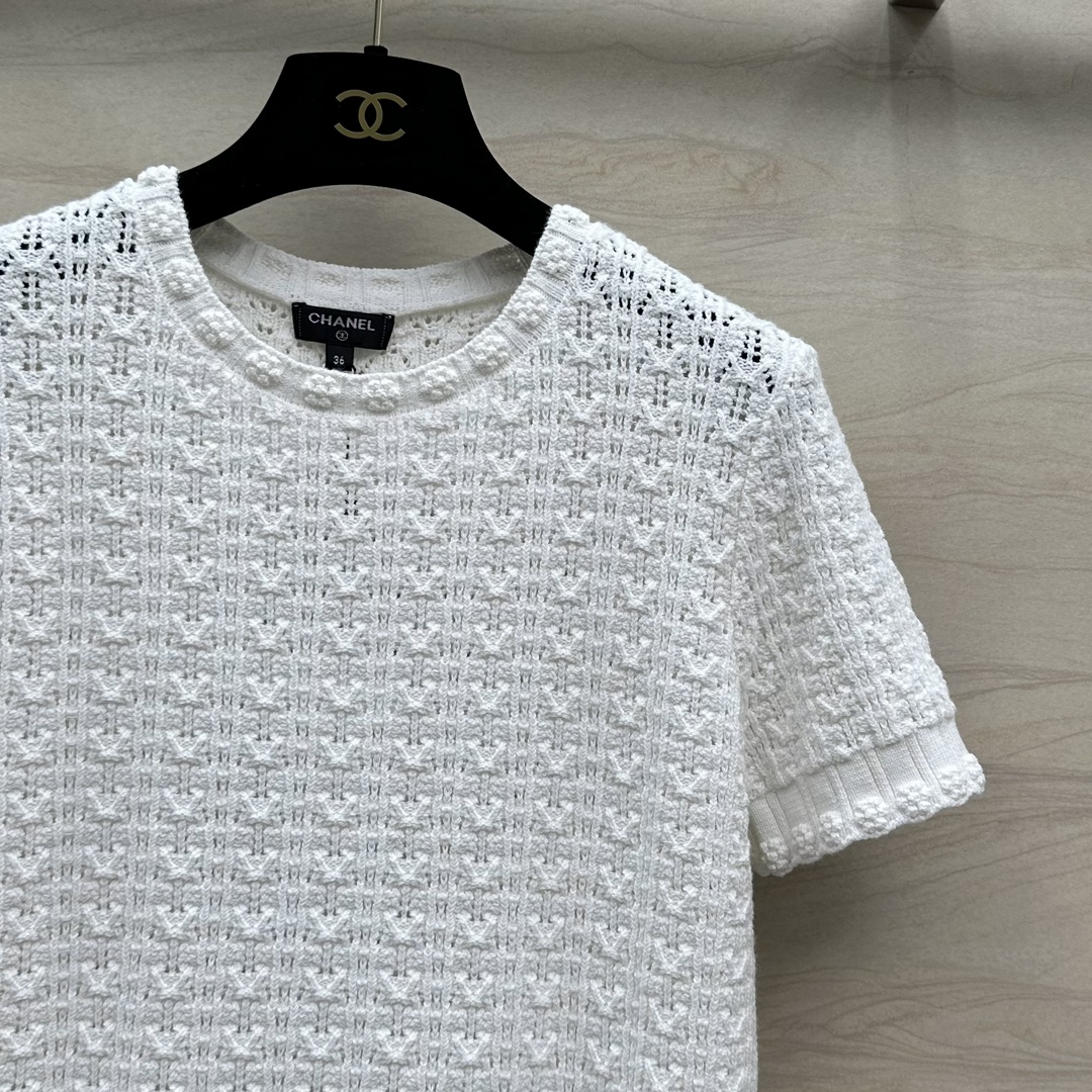 NEW夏の chanel t シャツ激安通販 純綿 春夏新品 半袖 トップス 高品質 シンプル ホワイト_4