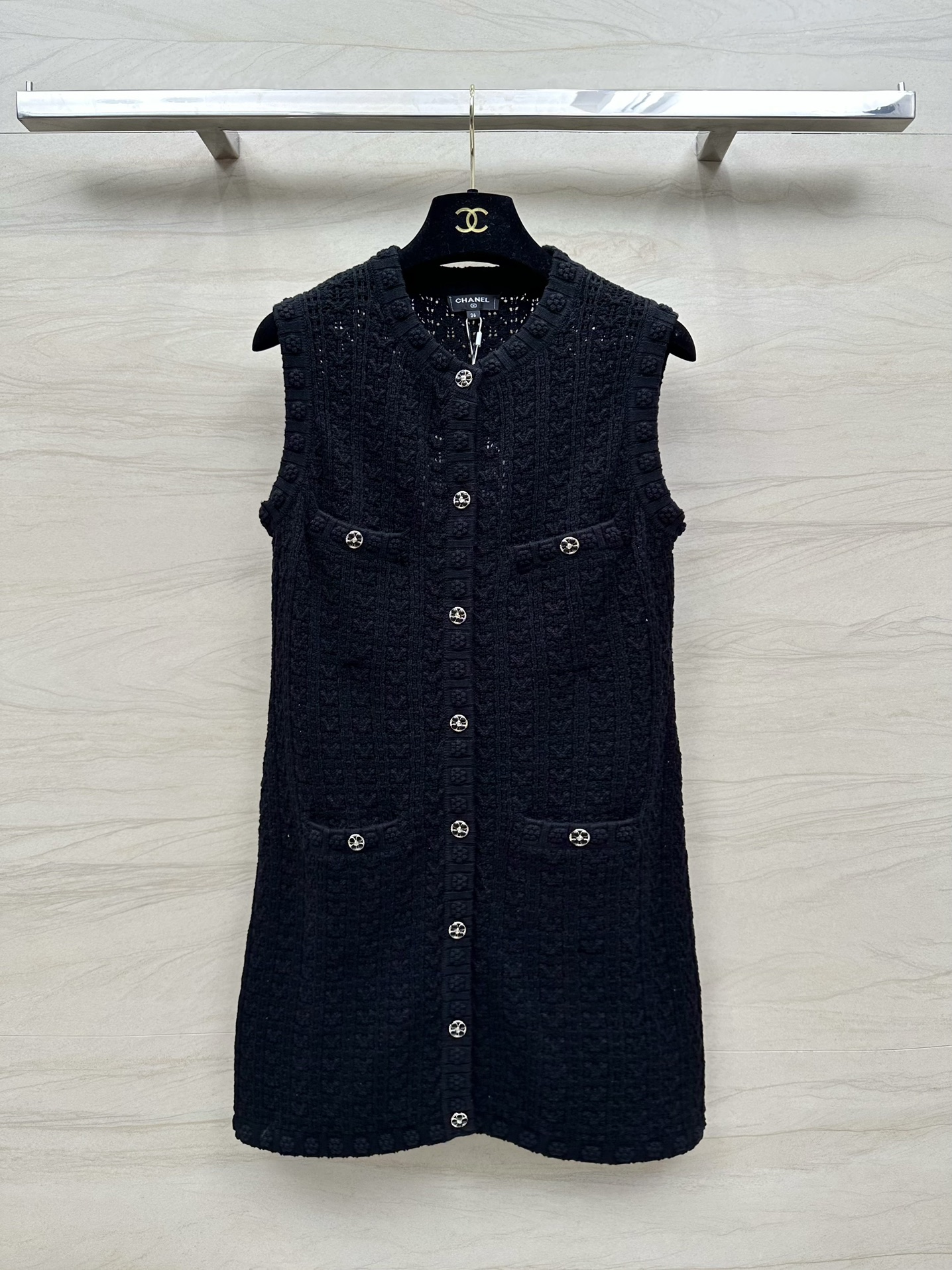 超激得品質保証 シャネル デニム スカートＮ級品 夏服 ワンピース 無袖 レディース ファッション ブラック_1