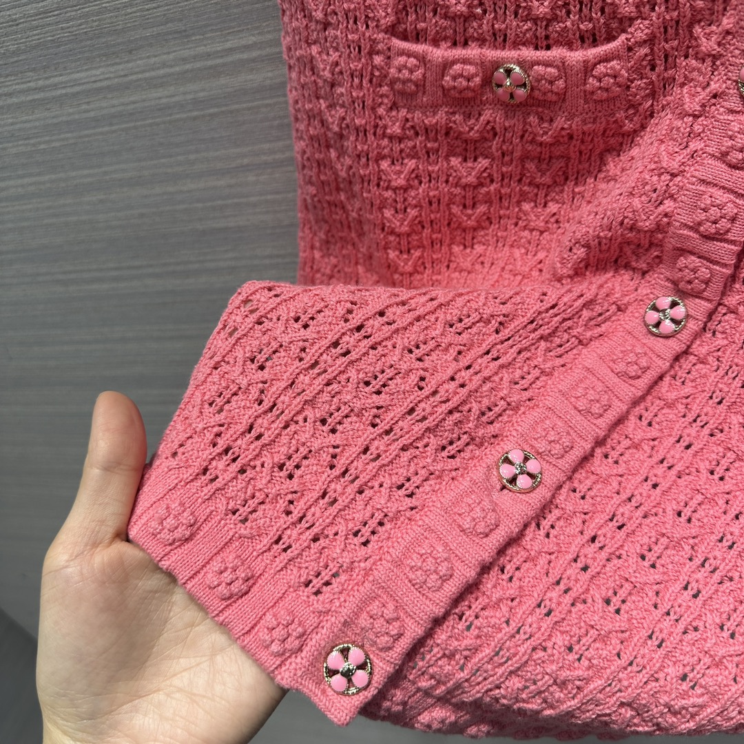 限定人気品★セール！シャネル ニット スカートコピー 夏服 ワンピース 無袖 レディース ファッション ピンク_7