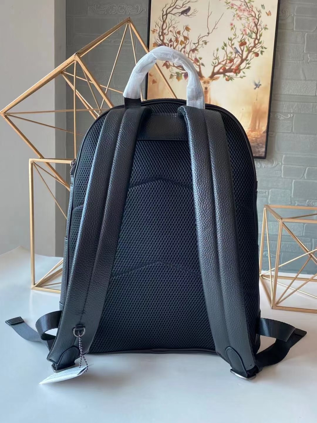 お得100%新品 コーチバッグ 青偽物 大容量 バックバッグ レザー 牛革 旅行 通学 メンズ ブラック_4